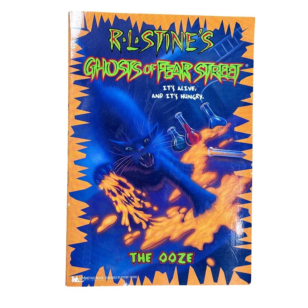 R L Stine’s GHOSTS OF FEAR STREET #8 The Ooze 1996 First Print Parachute Press
